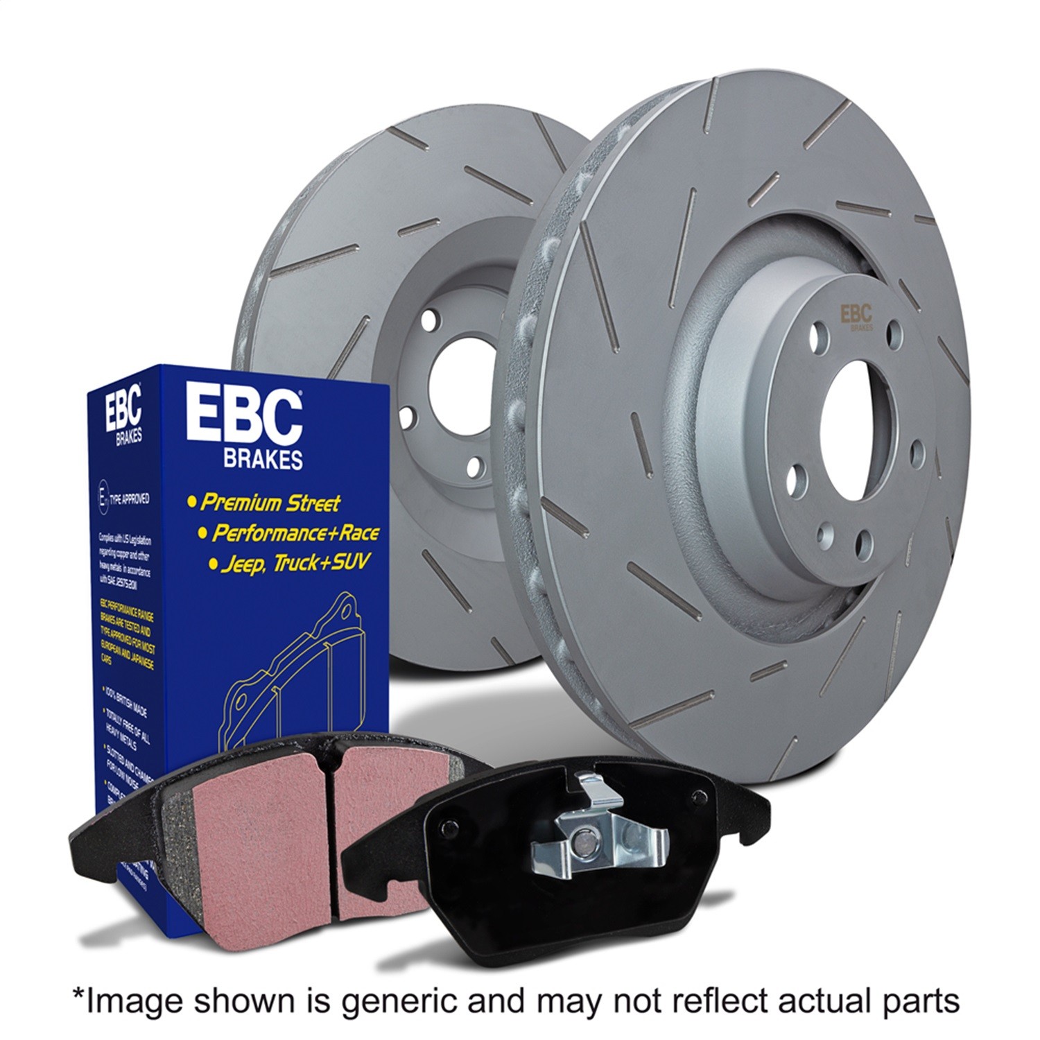 EBC for S2 Kits Greenstuff Pads and USR Rotors S2KF1682