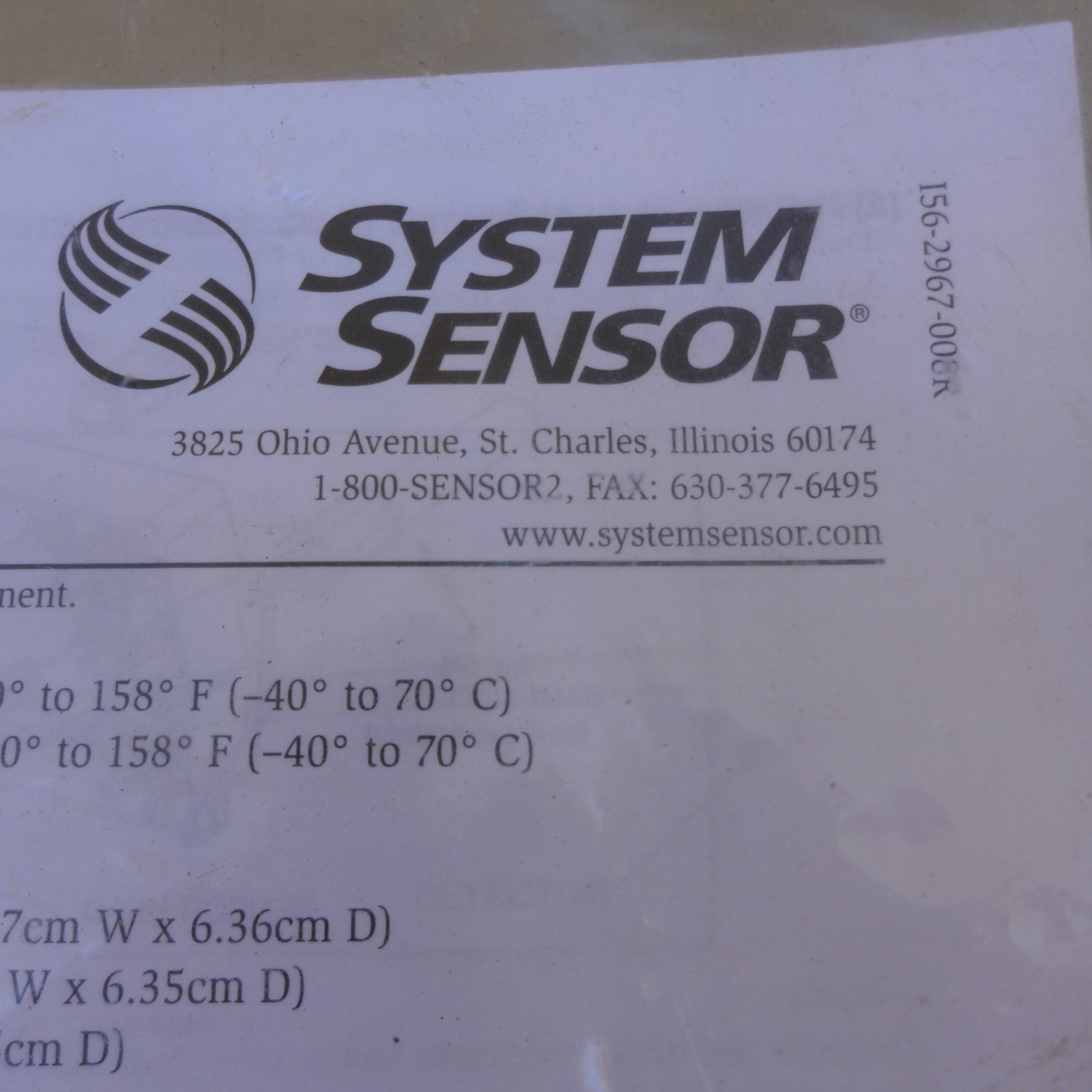 B86 SYSTEM SENSOR D4120 ENNVAIR FLEX 4-WIRE PHOTOELECTRIC DUCT SMOKE DETECTOR