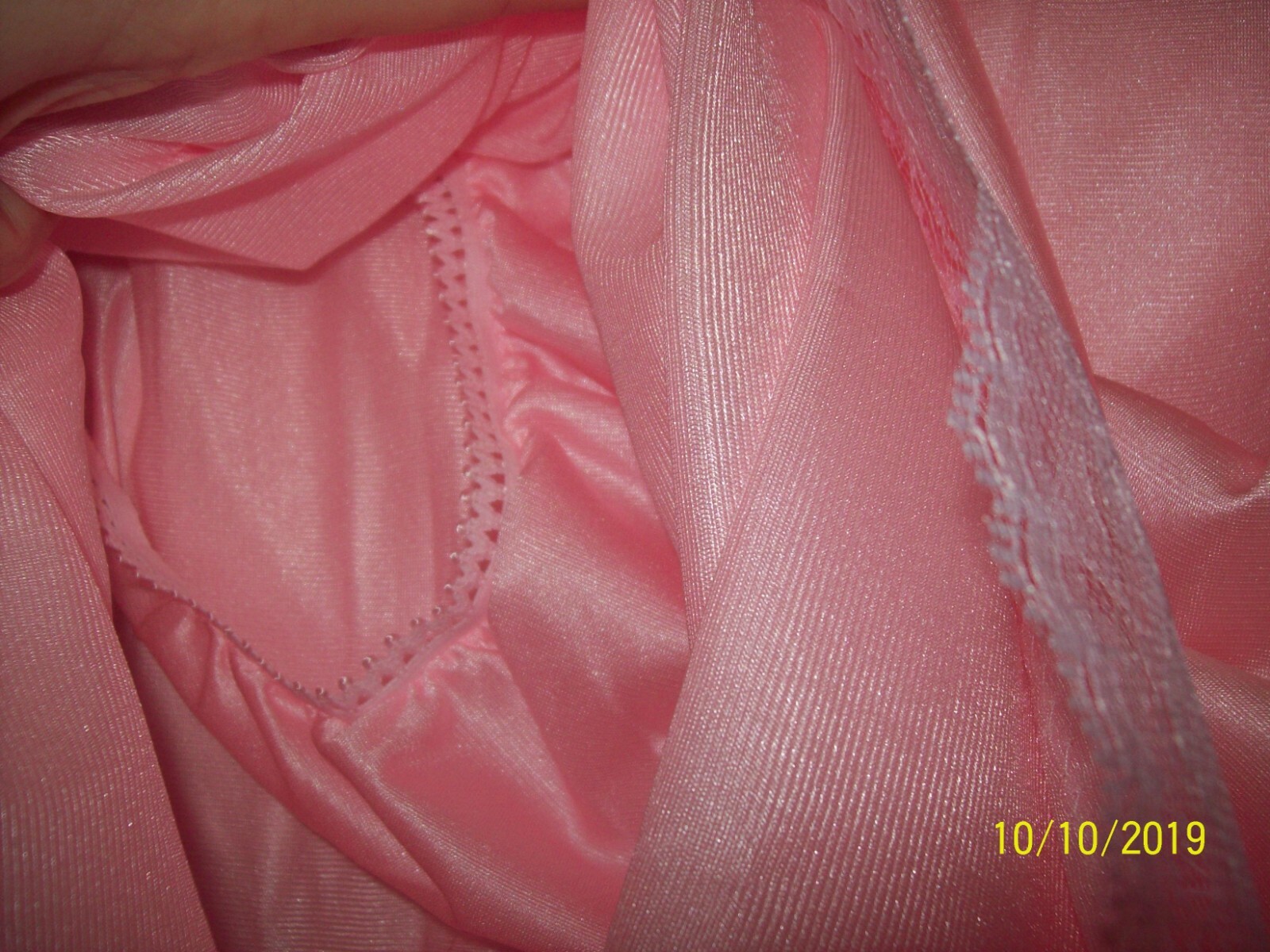 PINK Tricot LONGER SLIP & PANTY COMBO * Men Women * Waist 24-34" * Length 38" **