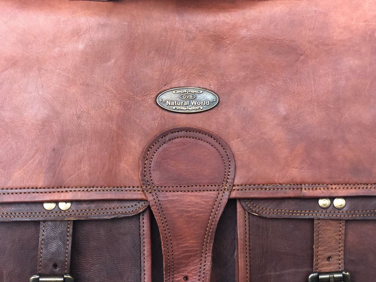 Men's Genuine Leather Vintage Laptop Handmade Briefcase Bag Satchel Messenger