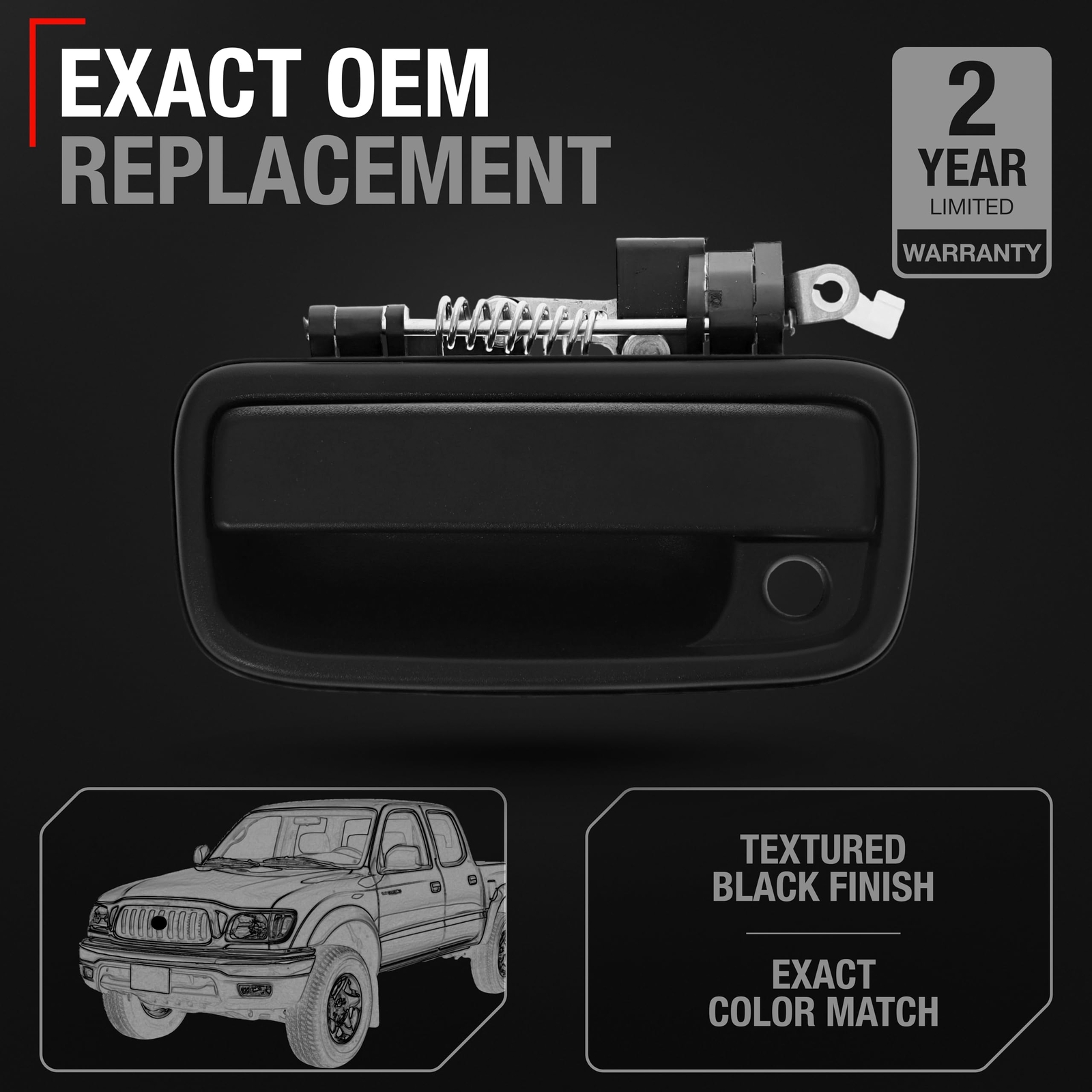 69220-35020 Front Left Exterior Driver Door Handle 1995-2004 Toyota Tacoma