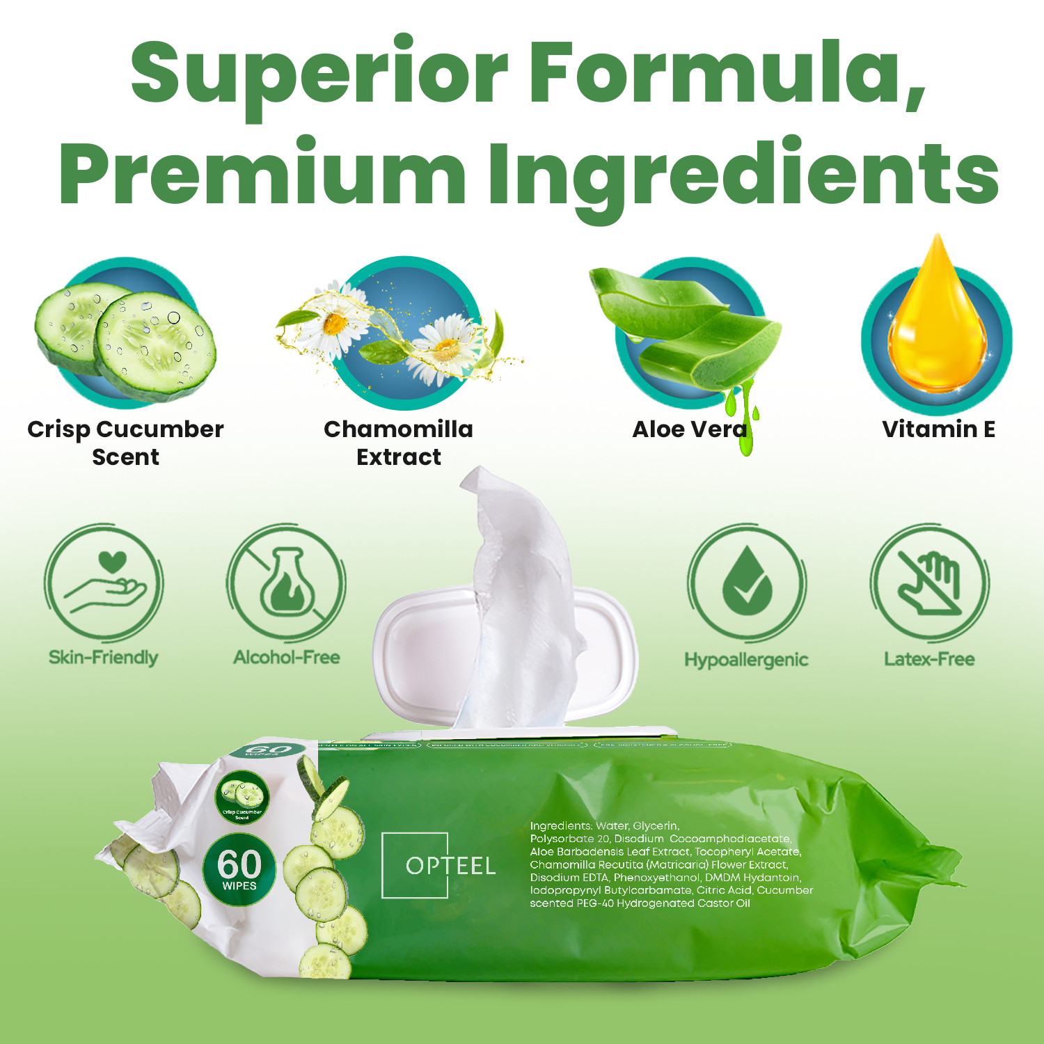 Adult Wipes For Elderly Softly Scented - 8x13" 720ct (12 Packs of 60)