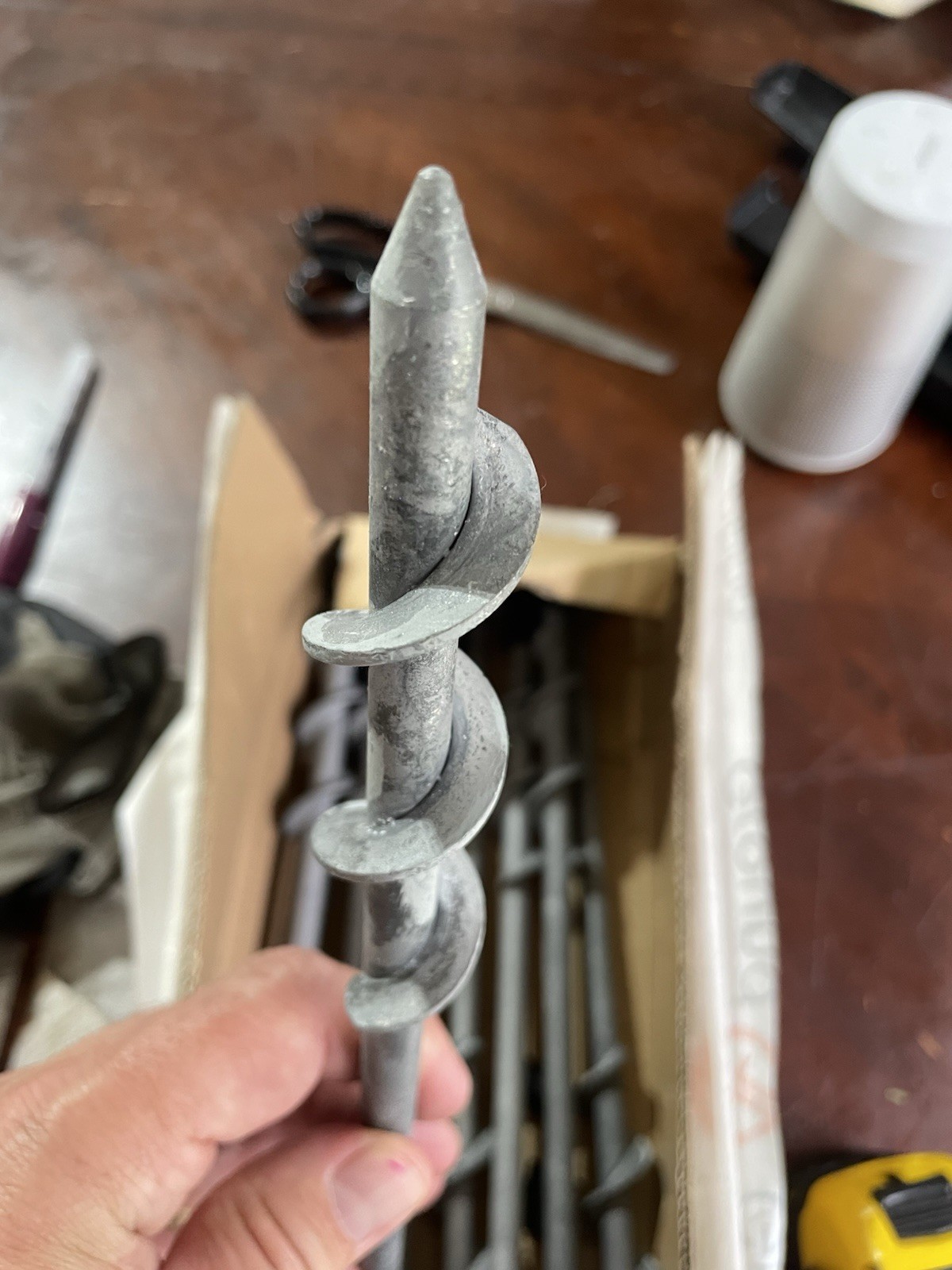 12” Ground Anchors Non-Rust Cast Metal Tent Stakes Heavy Duty