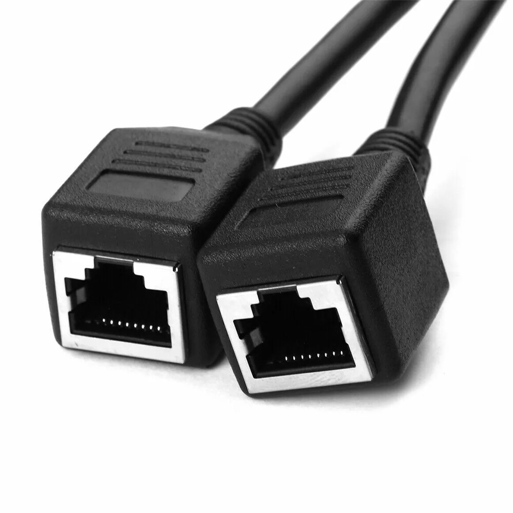 RJ45 Splitter Adapter 1 to 2/3 Ways CAT 7 6 5 LAN Ethernet Cable Connector NEW