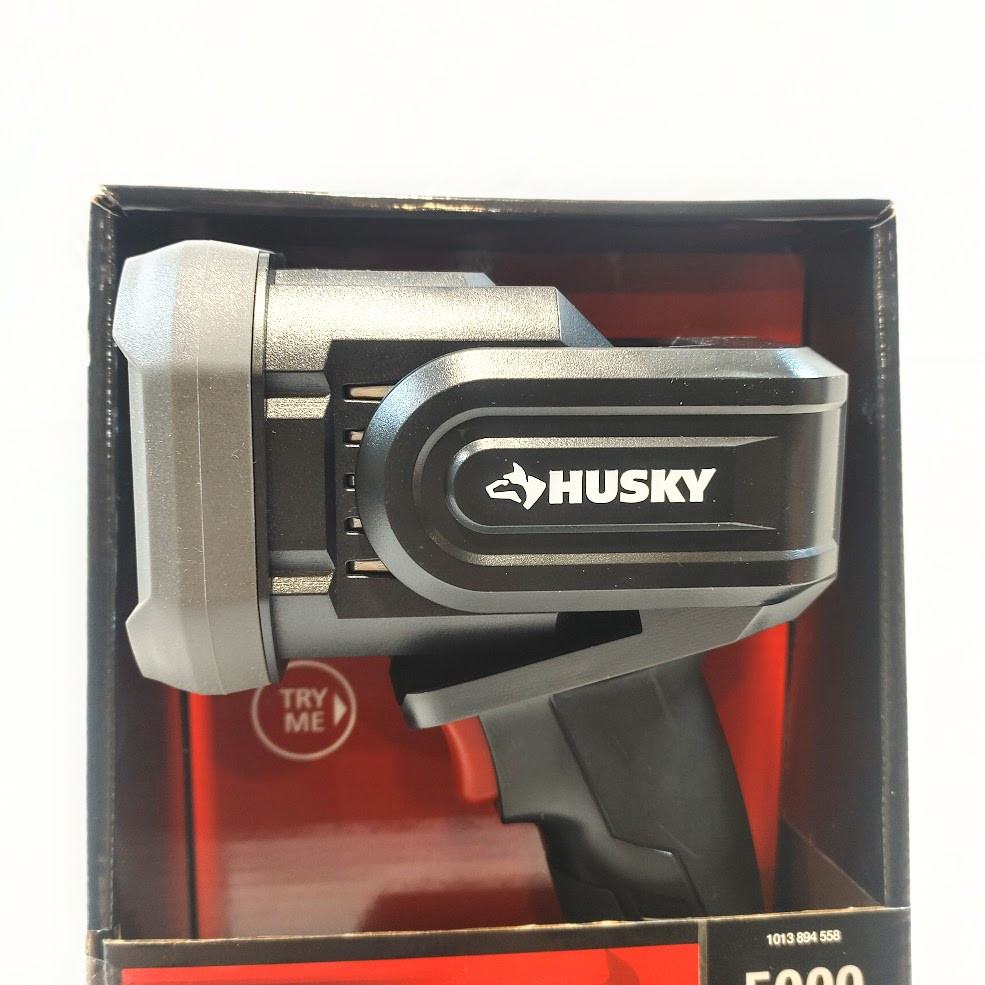 Husky 5000 Lumen Hybrid Power Swivel Rechargeable Spotlight (91640)