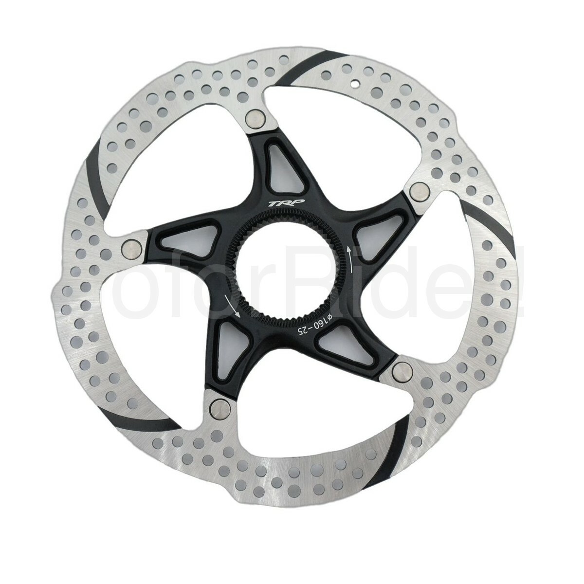 2x TRP 25 Disc Brake Rotor - 160mm Center Lock Silver/Black