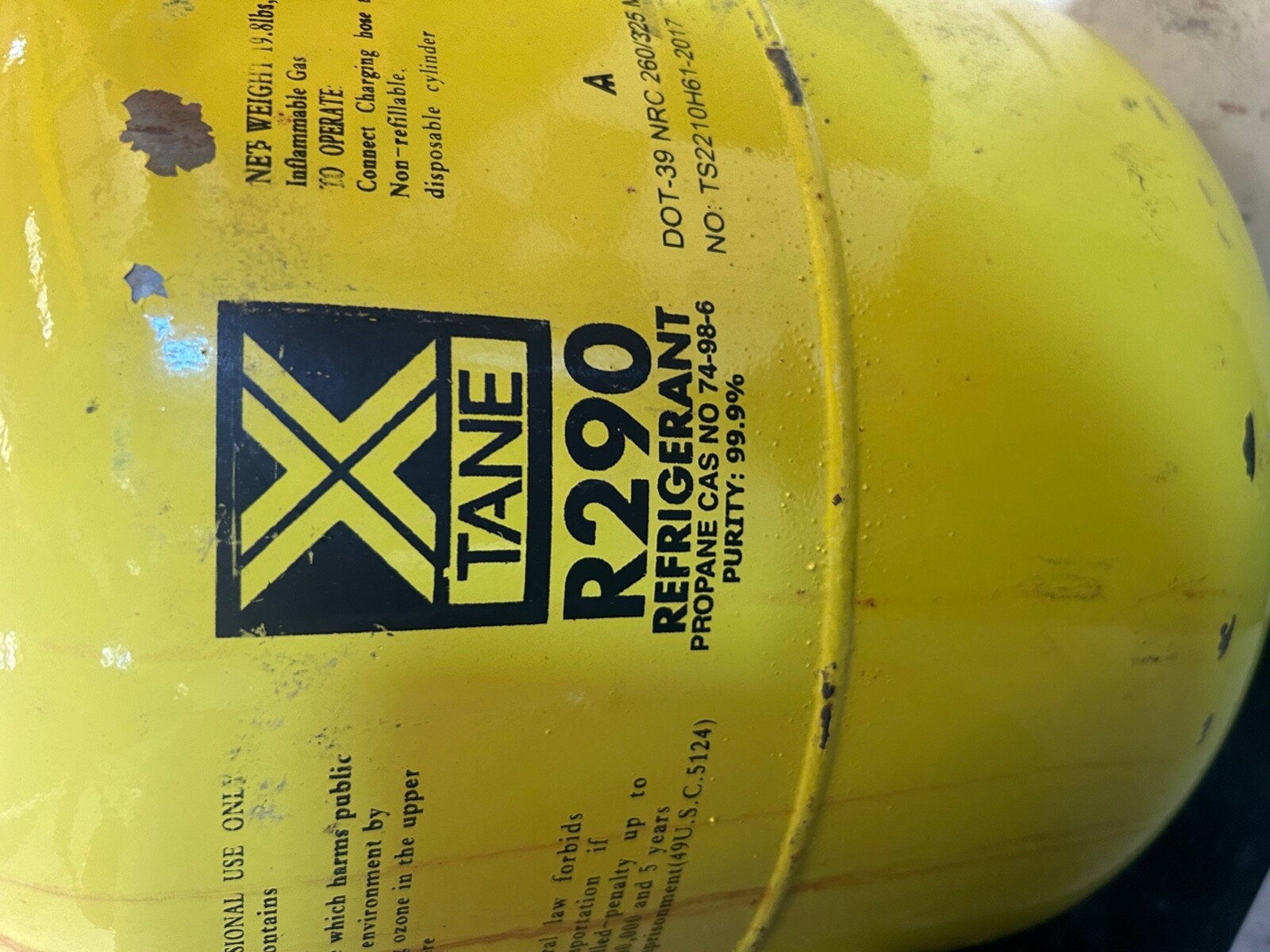 Xtane r290 Refrigerant 20 Lbs