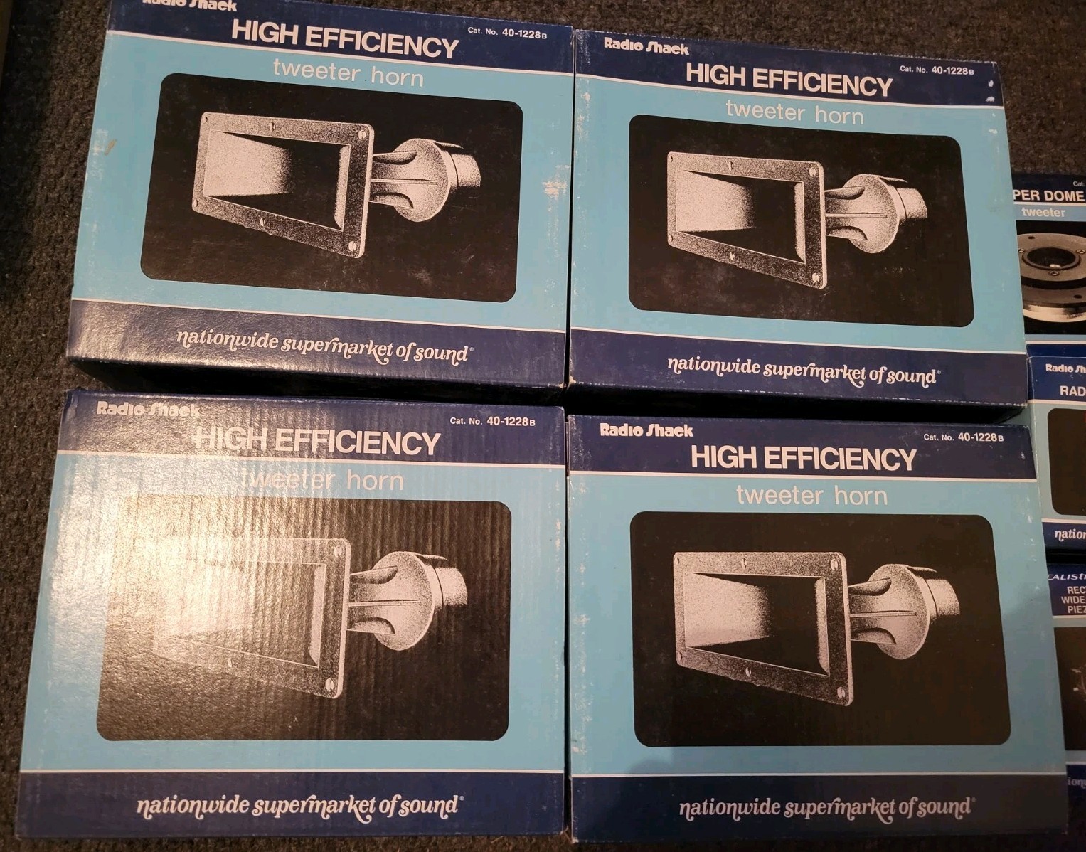 Lot NOS Radio Shack Radial Horn Tweeter High Efficiency Tweeter Horn Super Dome