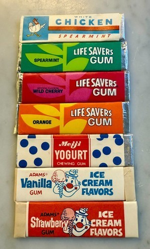Vintage Gum Wrapper Lot 175+ Wrigley Adams Beech-Nut Lotte Chiclets Internationa