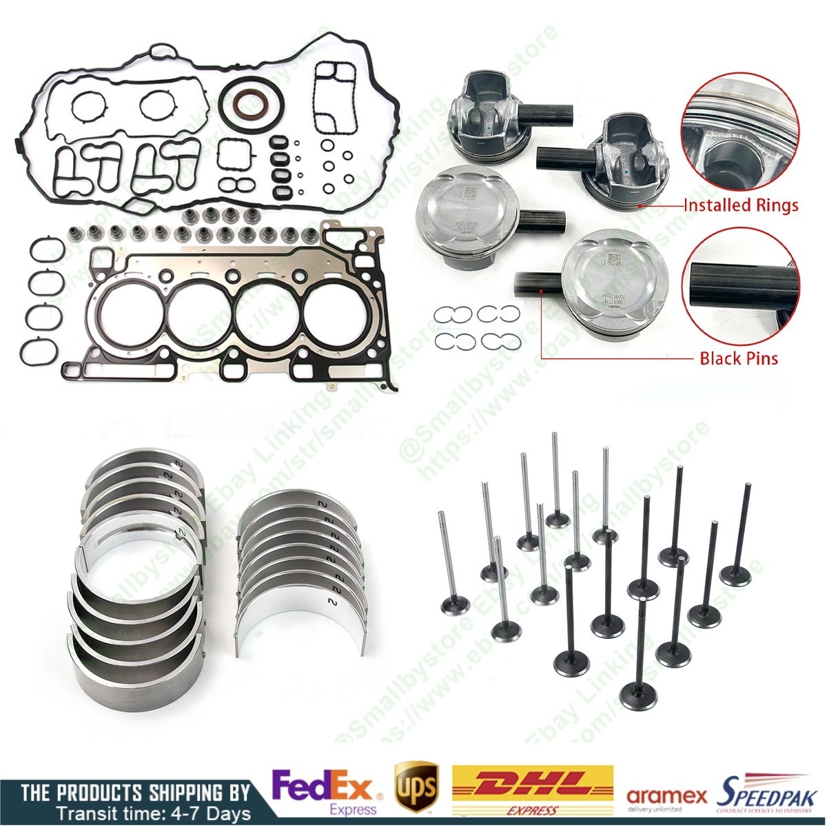 Engine rebuild kits for Jeep Wrangler Grand Cherokee Compass Chrysler 2.0T 2018-