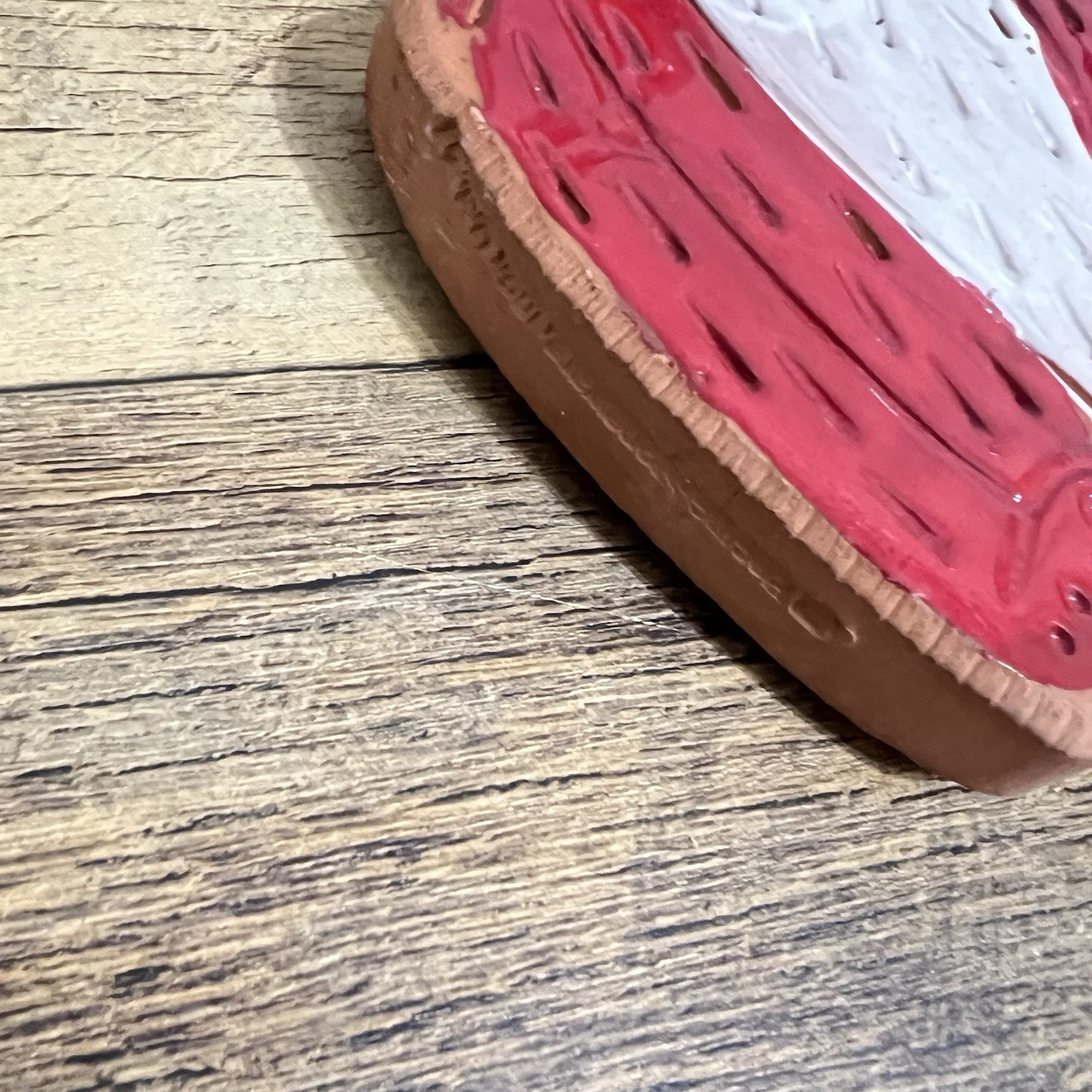 Vintage Pacific Stoneware double-sided Red Fox People Lovers Pottery