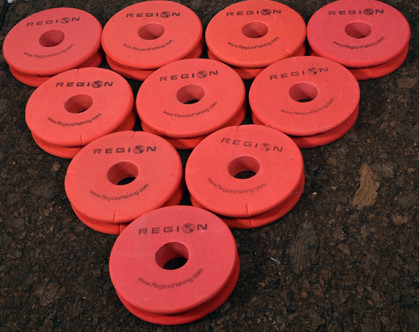 10 pack EVA Foam Line Holder for Fly Fishing and Tenkara - 2.5" Dia spool