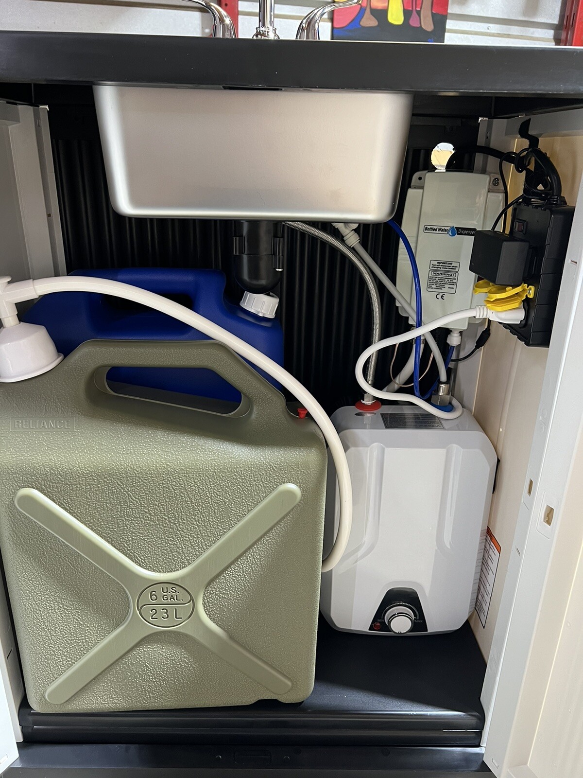 Portable Hand Wash Sink with Hot and Cold Water with NSF Parts 110V ( Side Sink)