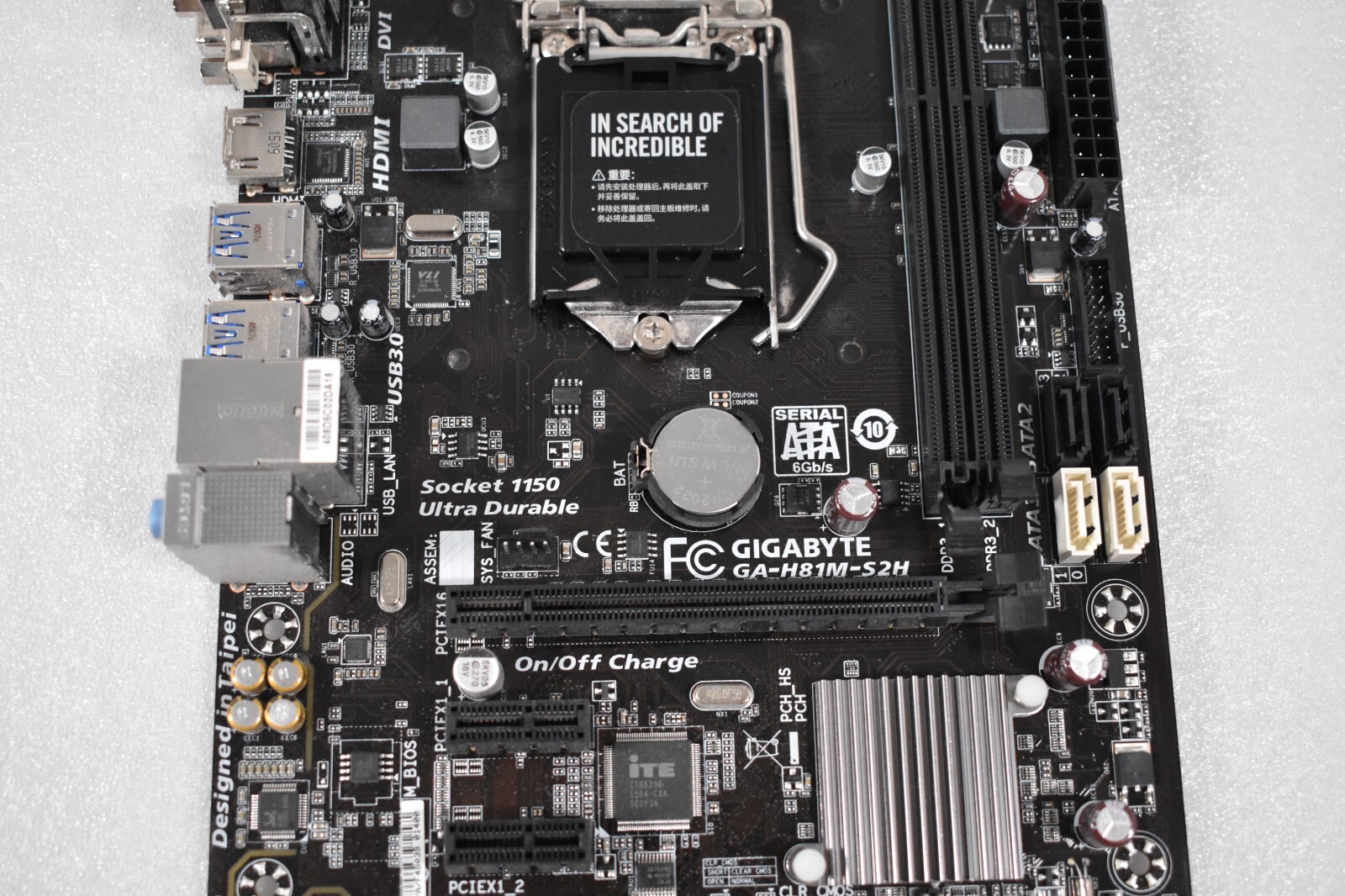 Gigabyte GA-H81M-S2H Motherboard With I/O Shield - Tested