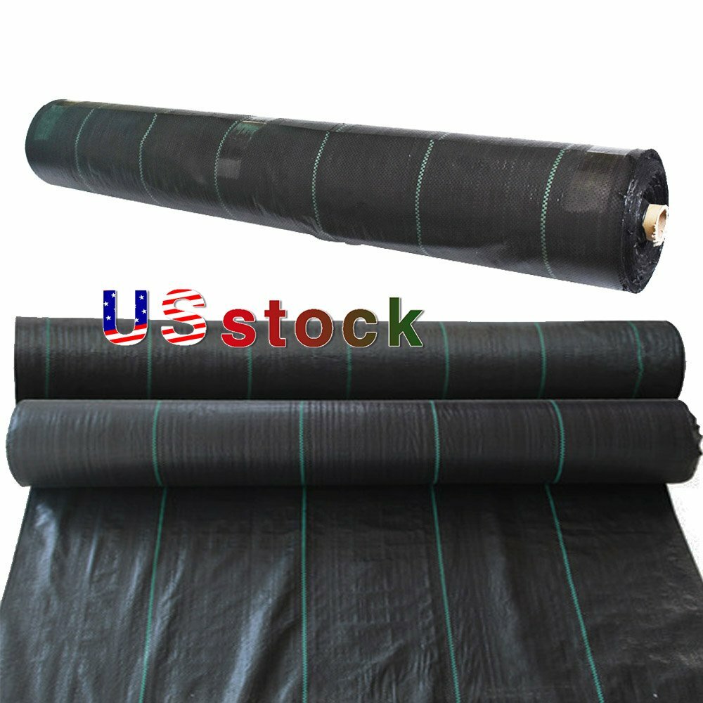 Heavy Duty Weed Barrier Fabric Woven Earthmat Ground Cover Landscape 3.2 OUNCE