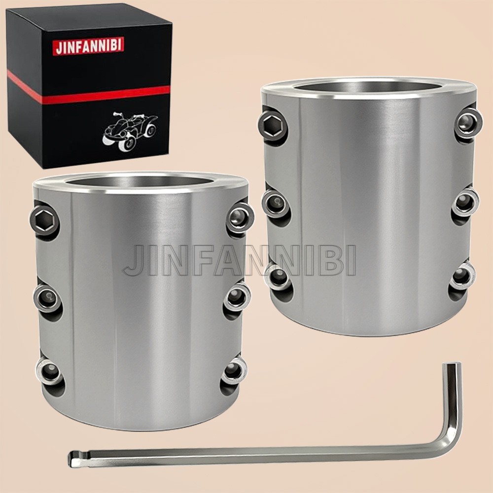 2PCS 2" Steel Tube Clamps Bolt On / Clamp On Weldable Roll Cage Mounts HD NEW