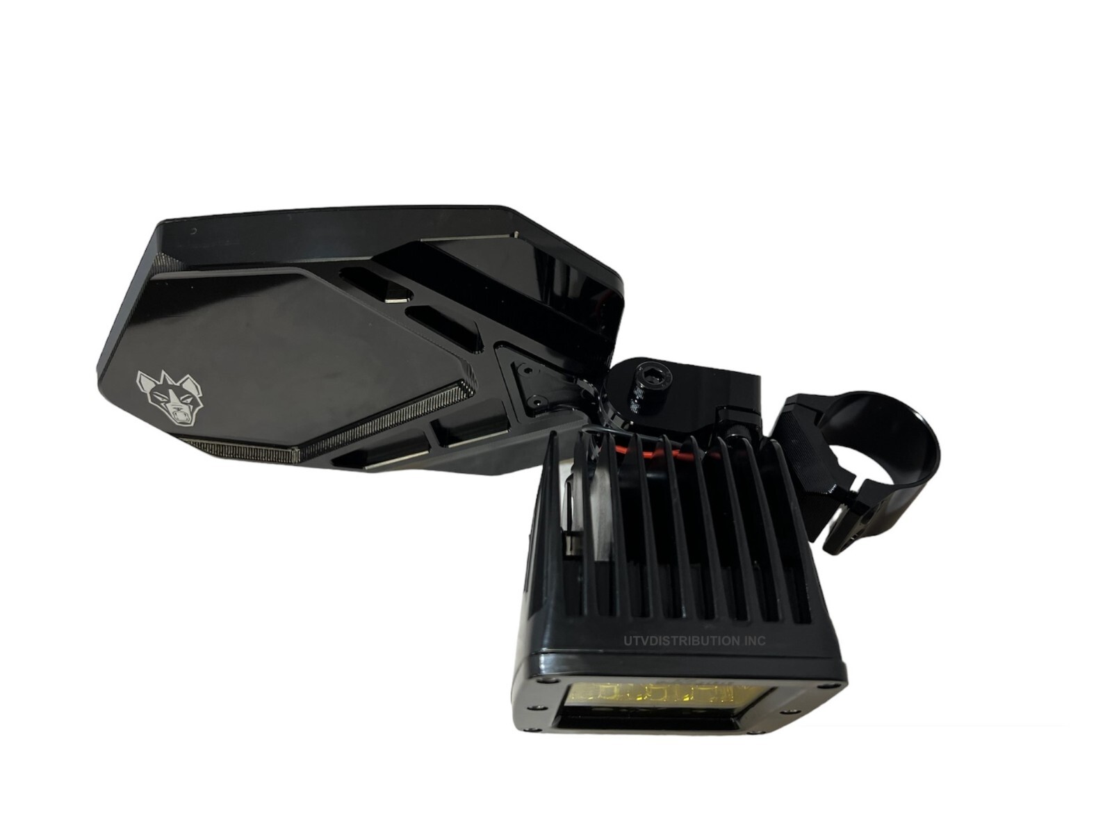 Chupacabra Offroad Cuero Pro UTV Mirrors With LED Lights Fits 1-3/4" Tube Amber