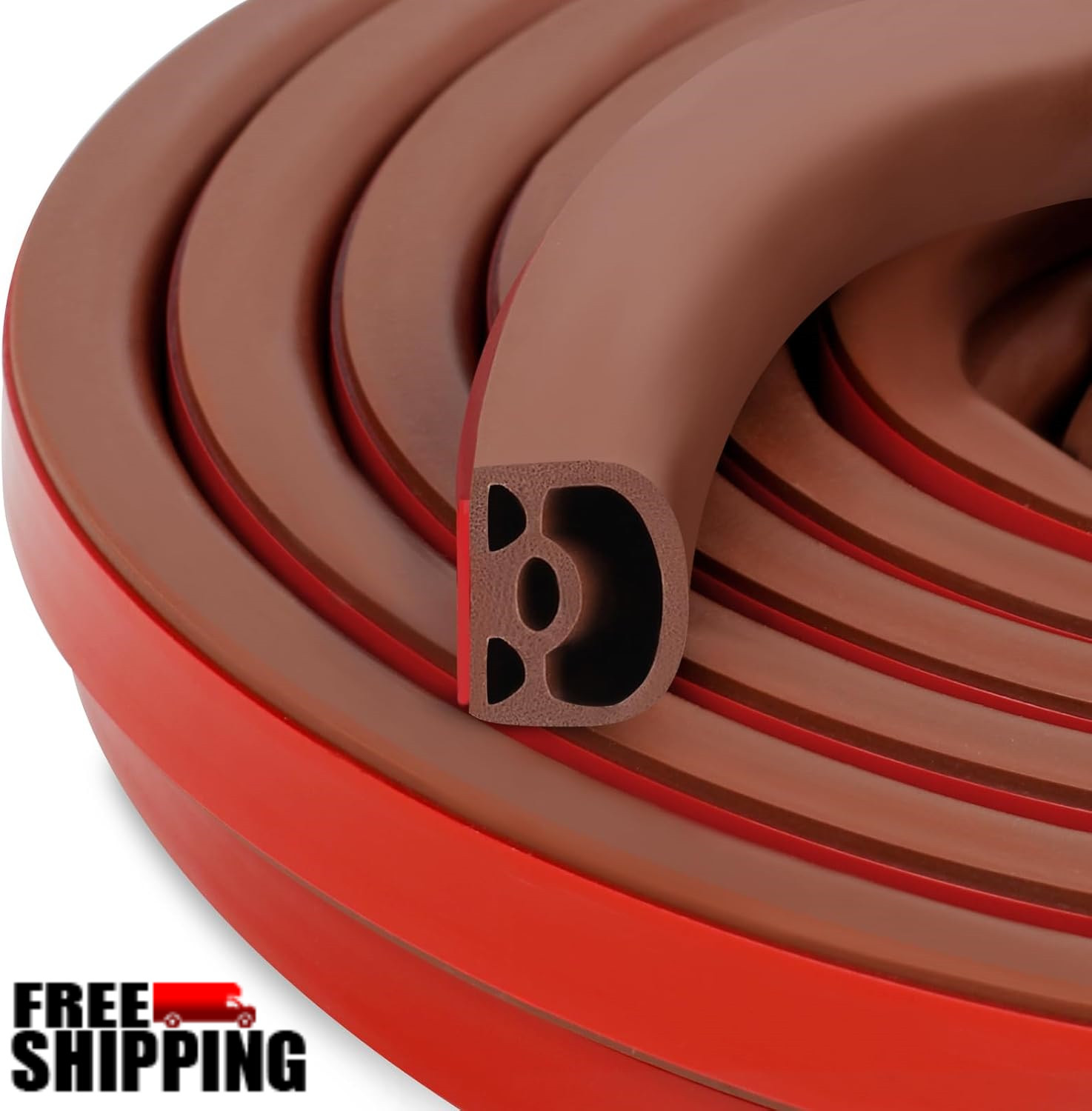 Silicone Weather Stripping Door Seal Strip Large Gaps 9/16"Wx15/32"x19.7' ft. L