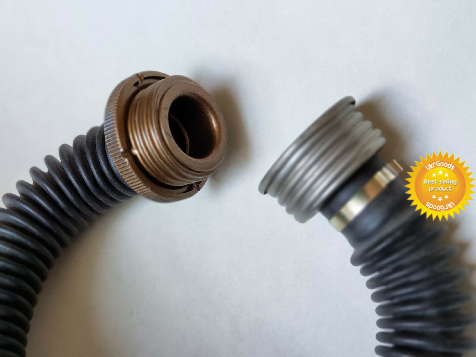 Black Hose Tube Pipe Soviet Russian Military Gas mask GP-5 Rubber 40mm Original