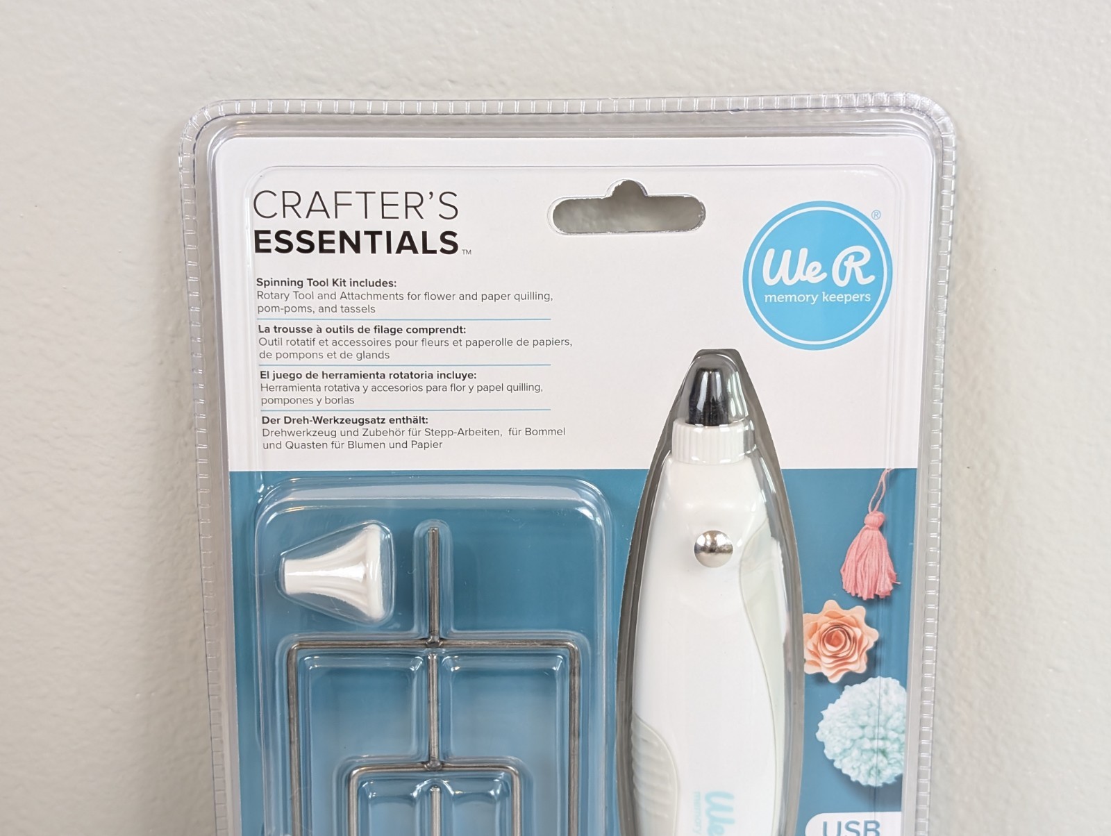 Keepers Crafter's Essentials Spinning Tool Kit (5 Pieces) Pom Pom Maker Crafting