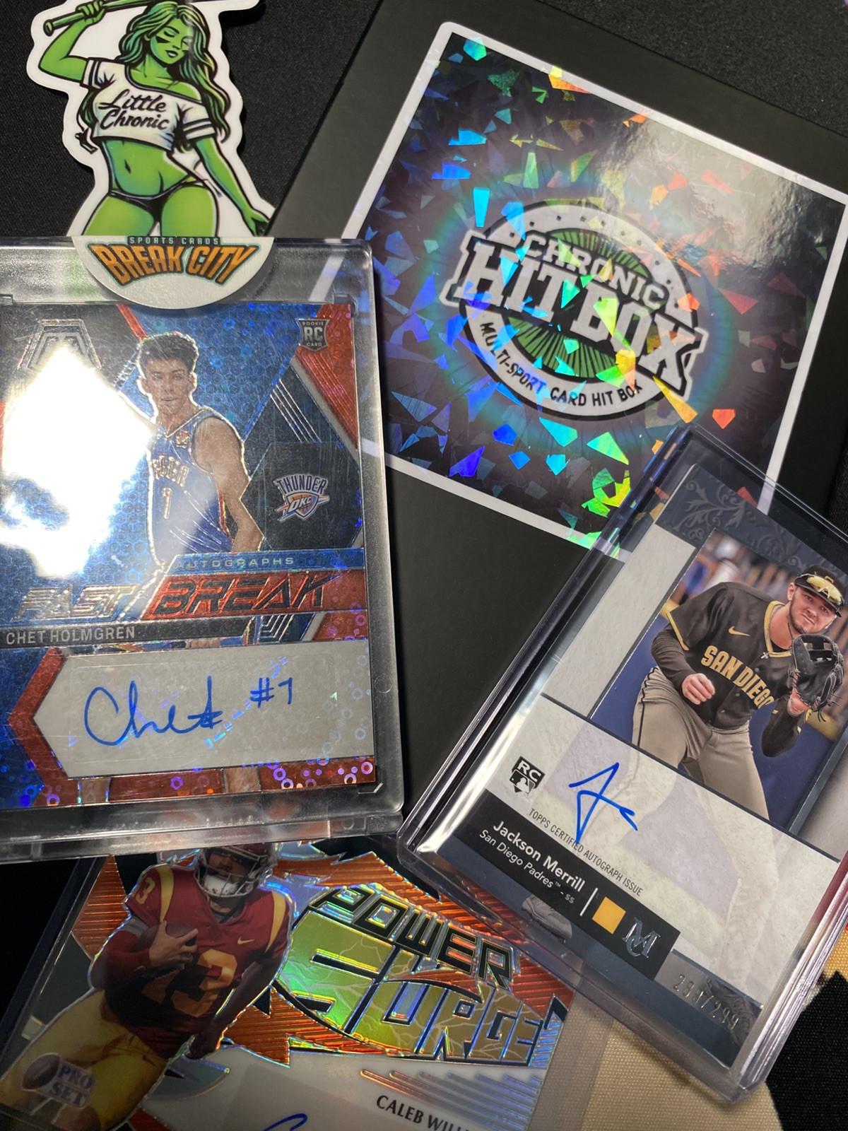 CHRONIC HIT BOX -SEALED MULTI-SPORT CARD BOX OF 1-4+ CARDS INSIDE! NBA MLB NFL!!