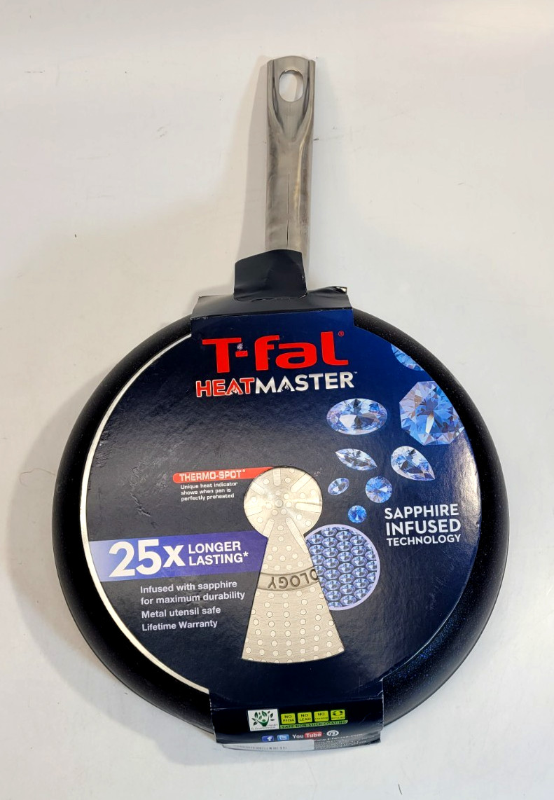 T-fal HeatMaster 10" Frying Pan | Sapphire-Infused Nonstick | Induction Safe
