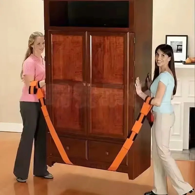 Heavy Duty Furniture & Appliance Moving Straps Reusable Labor‑Saving Handles