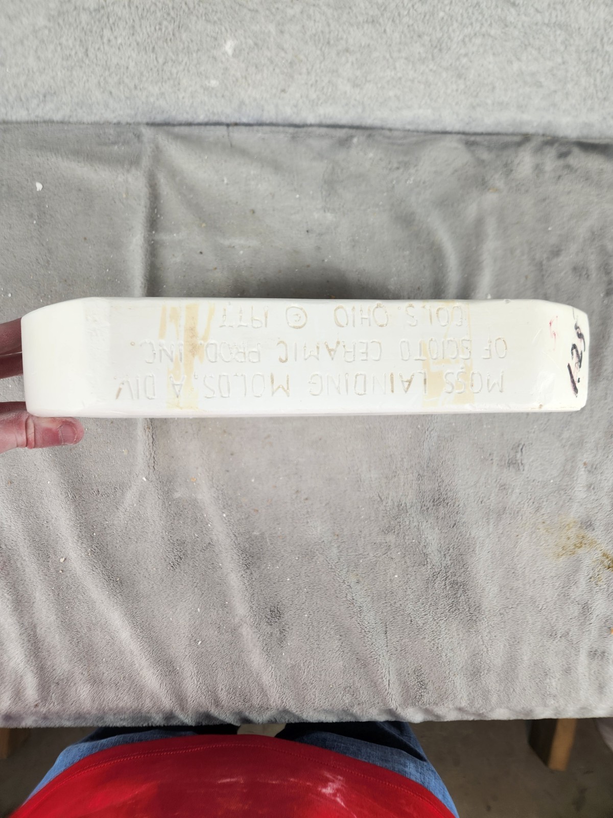 Vintage Ceramic Slip Casting Mold Dutch Girl Spoon Rest Scioto Aw-203