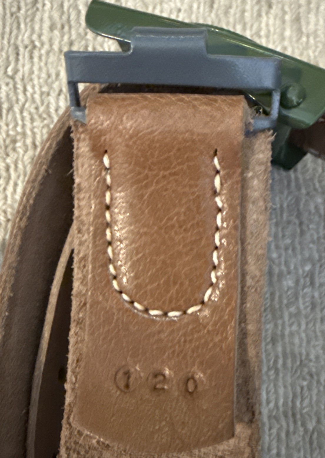 WWI GERMAN PRUSSIAN EM NCO M1915 COMBAT FIELD BELT BUCKLE & ADJUST LEATHER BELT