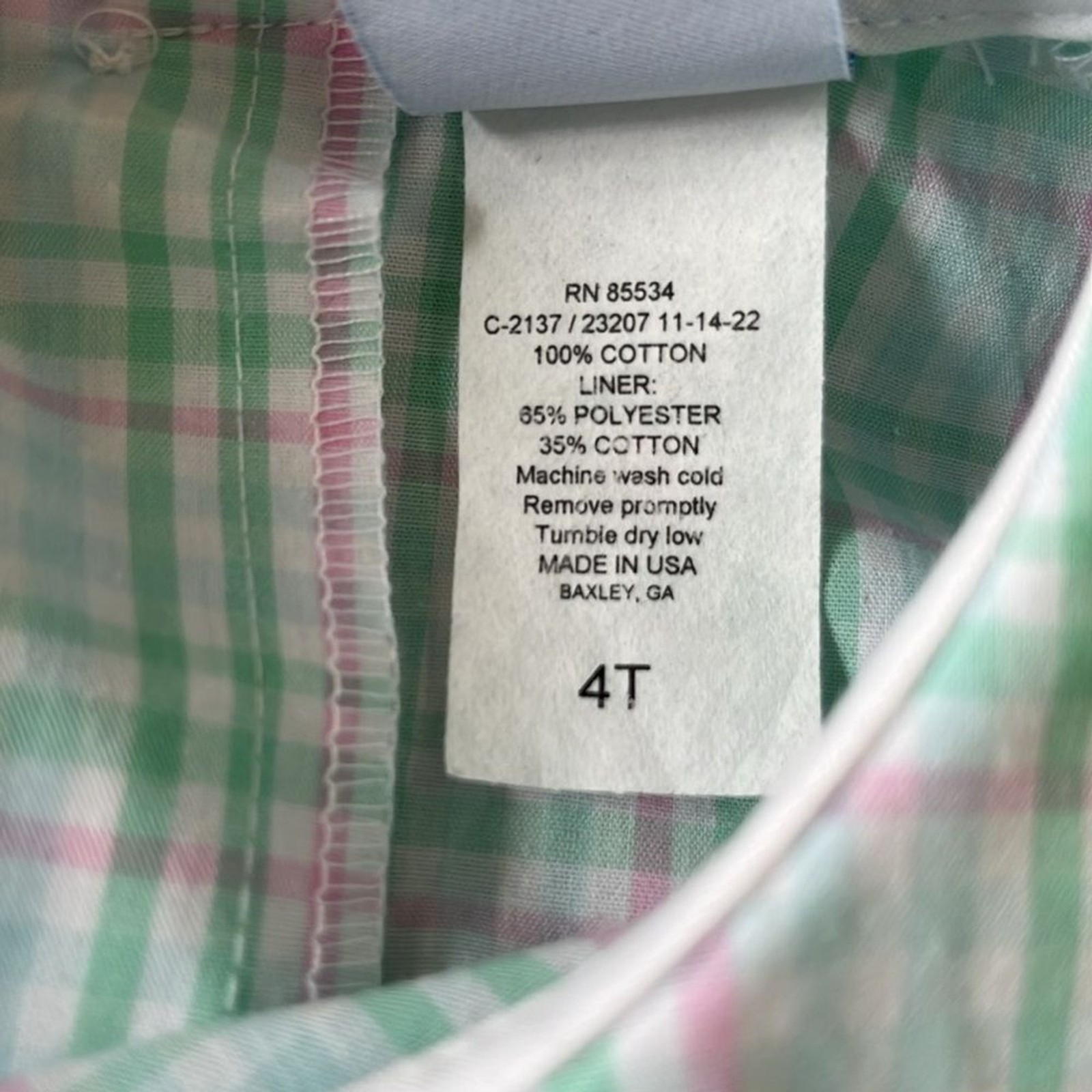 Bailey Boys Cypress Plaid Boys Piped Shirt Collar Preppy NWT New 4T