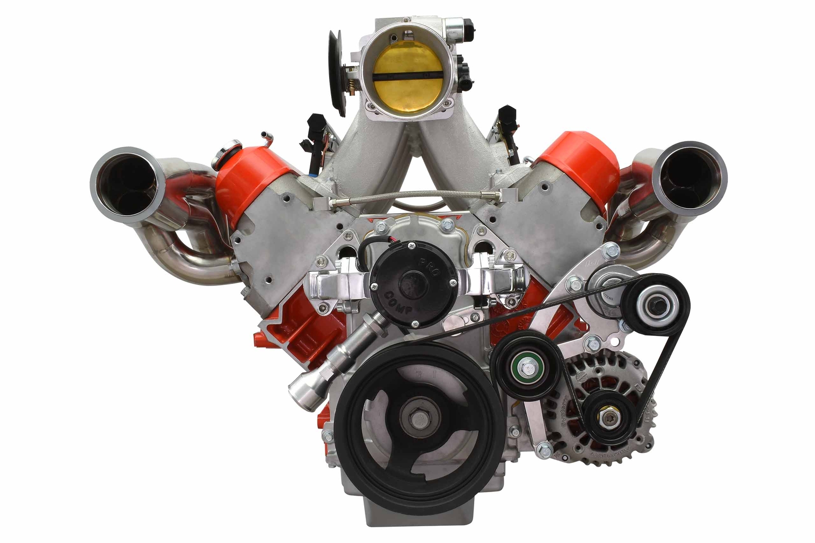 LS Low Mount Alternator Bracket for Electric Water Pump w/ Tensioner - Truck