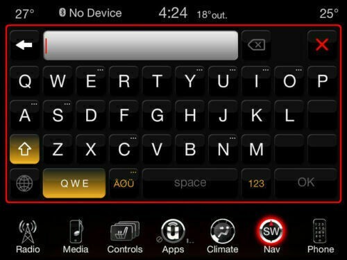 JEEP DODGE CHRYSLER RA3 Navigation Activation Uconnect 8.4