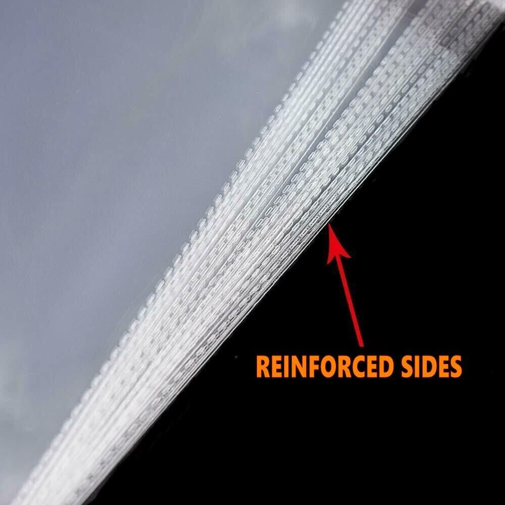 100-1000Pcs Clear Self Adhesive Poly Bags OPP Cellophane Plastic Bags 7 Sizes