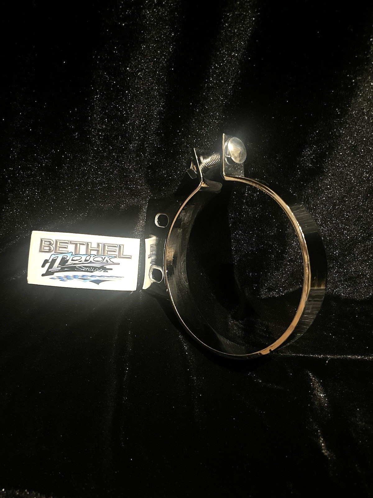 (4) Peterbilt 5" Exhaust Stack Chrome Mount Brackets Clamp United Pacific 10294