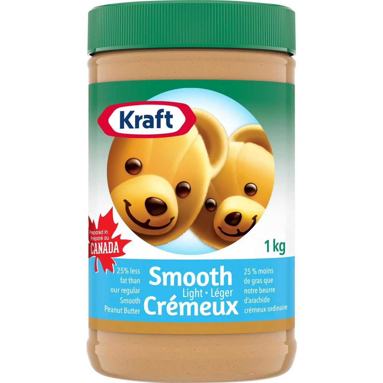 2 Jars of Kraft Smooth Light Peanut Butter 1 Kg Each