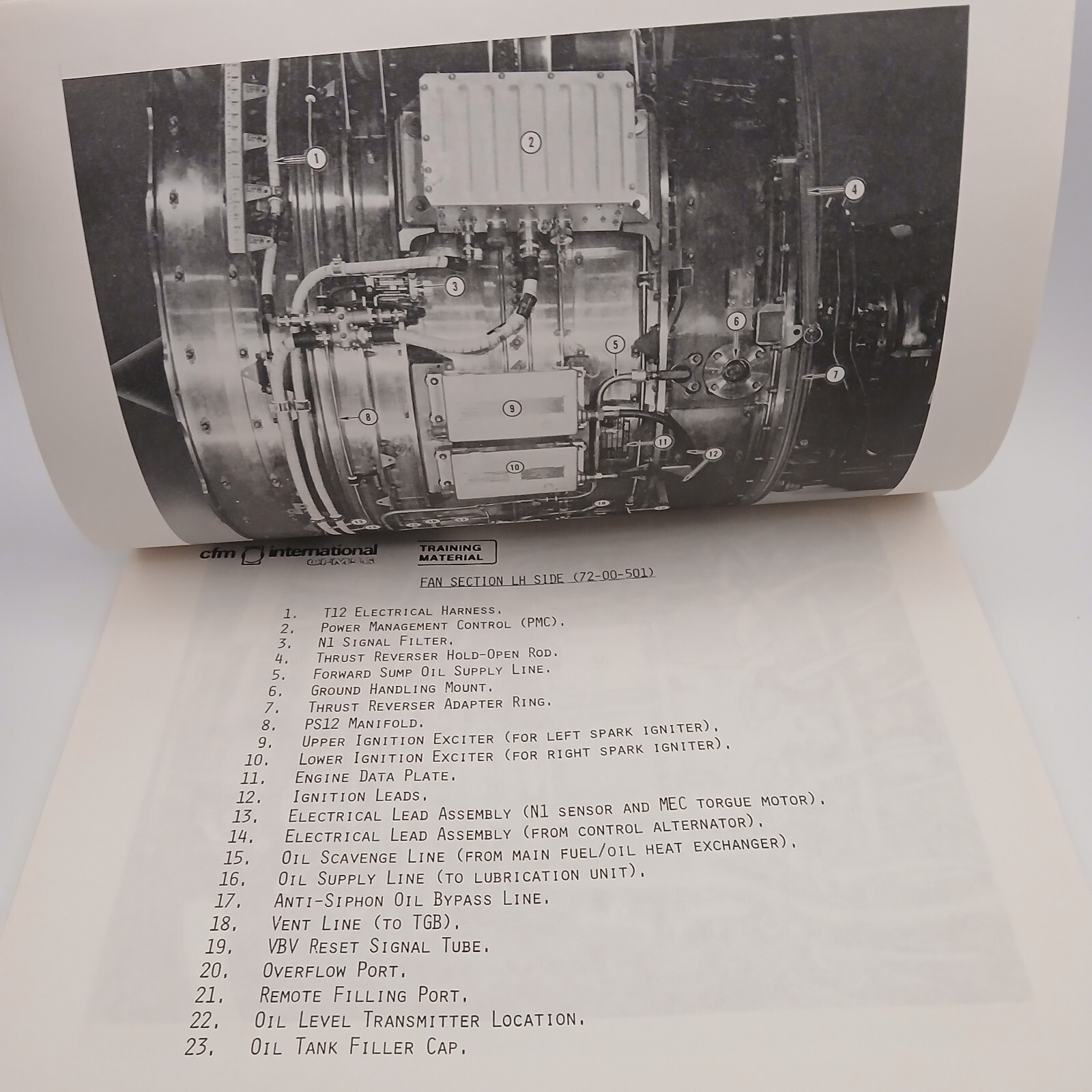 Vintage CFM International CFM56 Turbofan Basic Engine External Views Manual Book