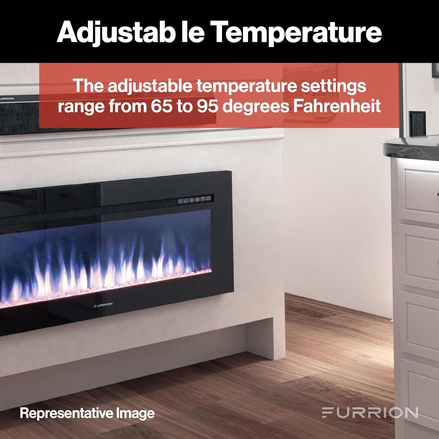 Furrion RV 30" Electric Fireplace for RV/Home -FF30SC15A-BL Lippert.