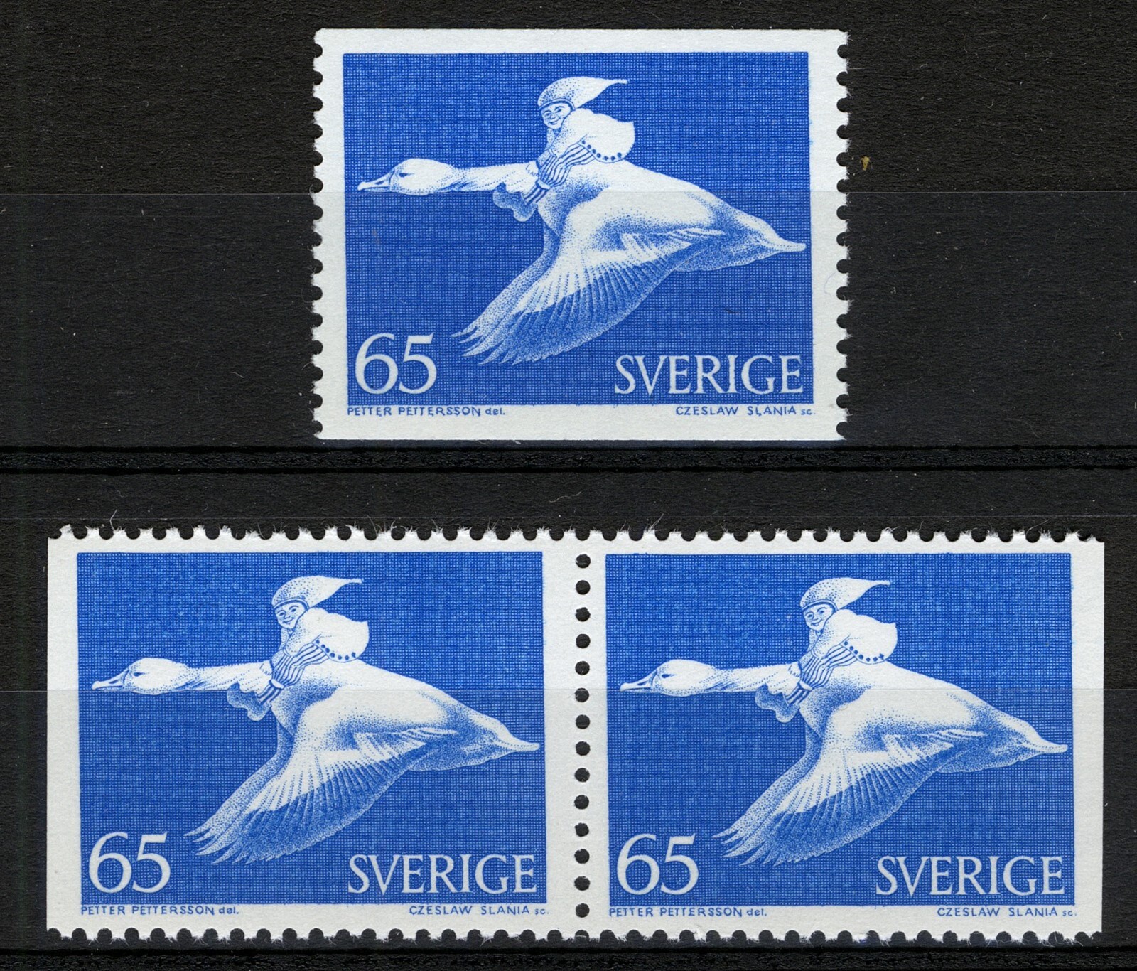 Sweden 1971, Definitive Stamp: Nils Holgersson set MNH, Mi 733