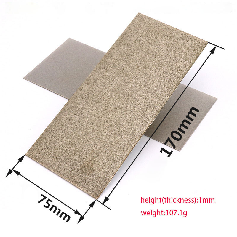 80-3000 Square Diamond Stone Knife Sharpening Plate Grit Whetstone Grinding Tool
