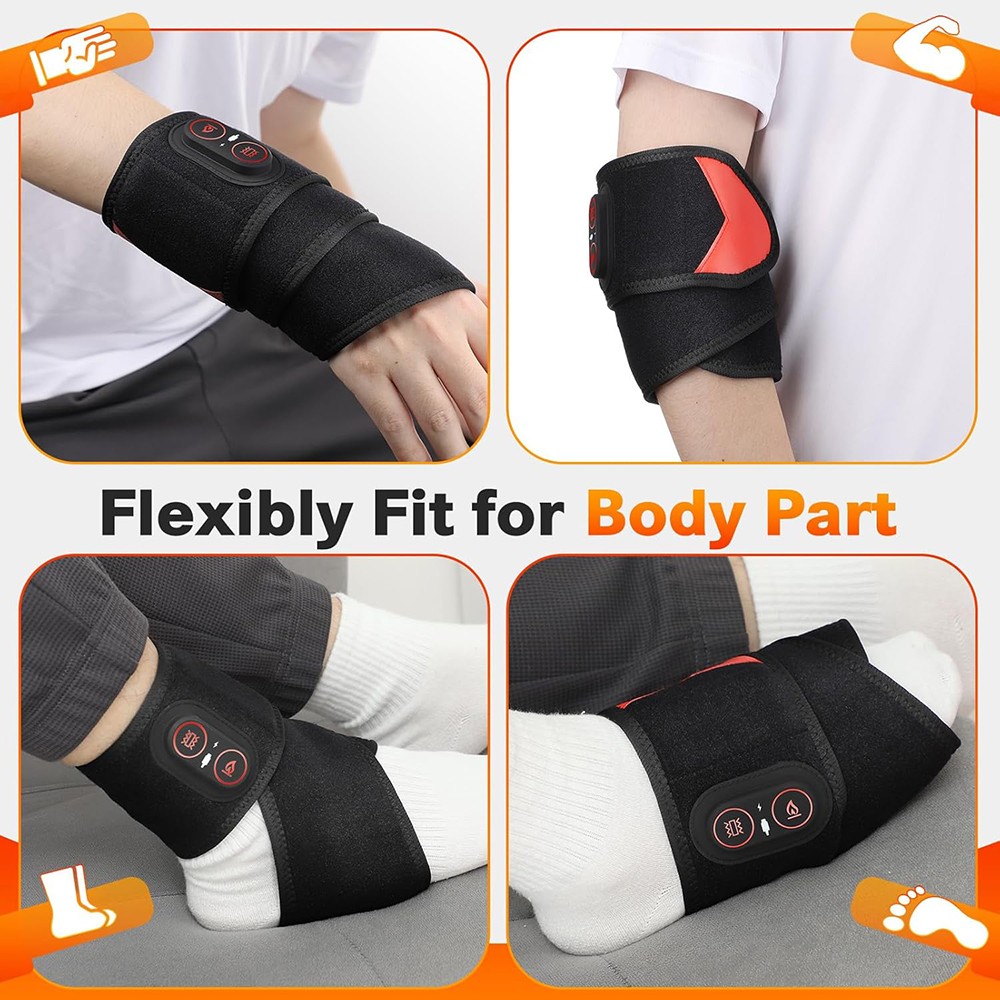 660nm&850nm Infrared Red Light Therapy Belt Wrap Pad For Wrist Joint Pain Relief
