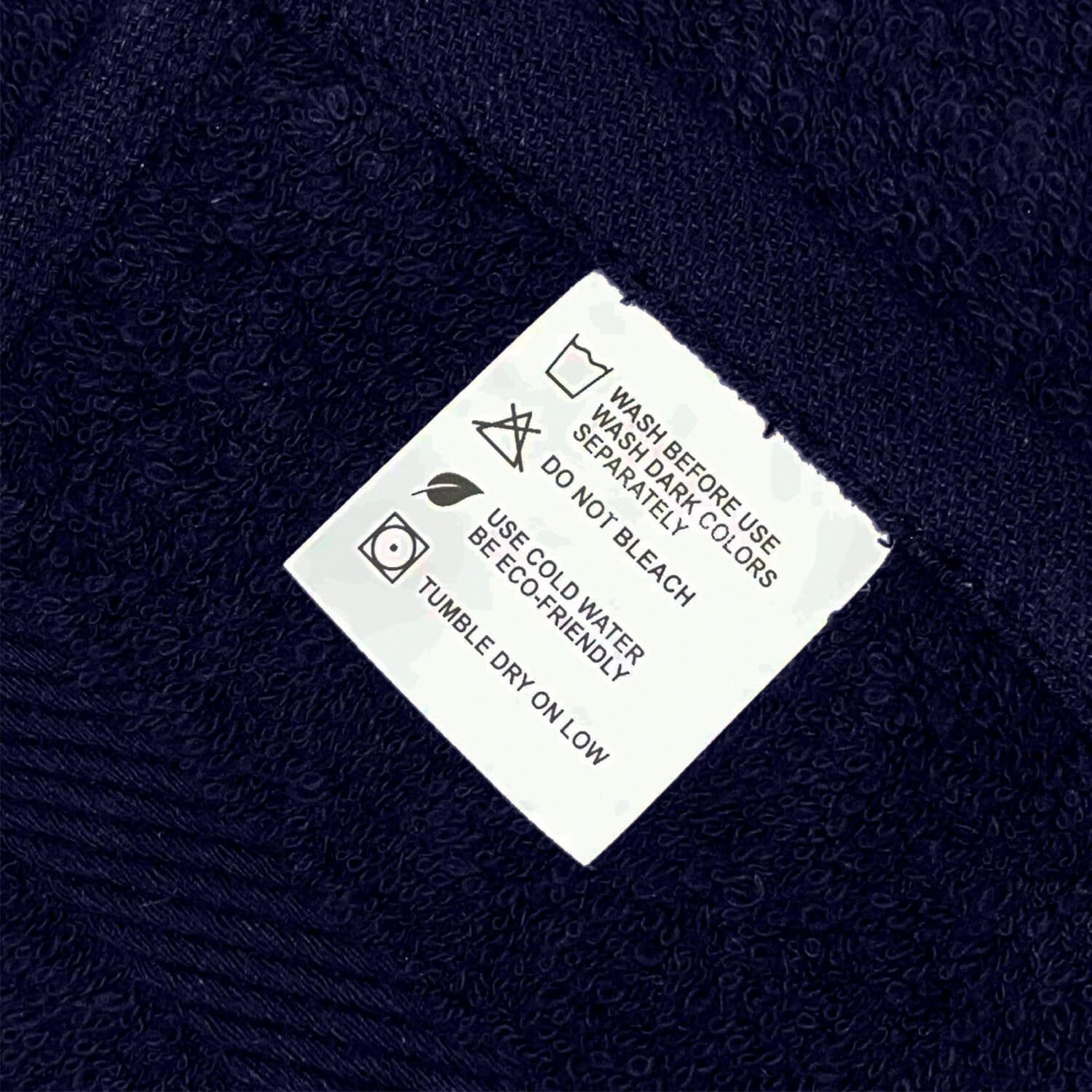 NAVY BLUE SALON TOWEL 16 x 27 INCHES LARGE GYM SPA HAND TOWELS 100% COTTON