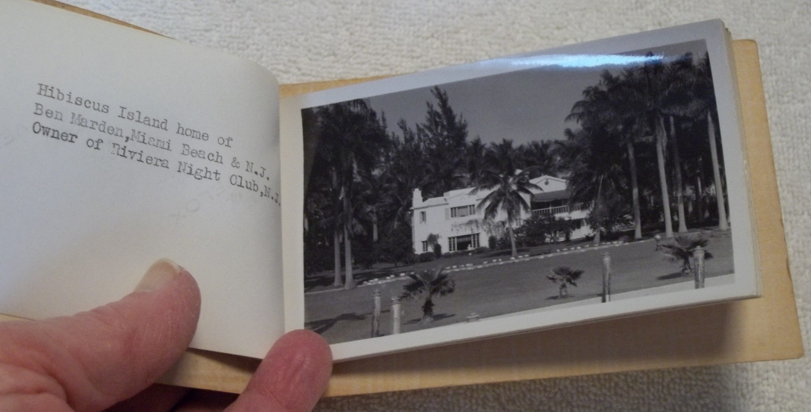 Photo Scenic Route Miss Miami Speed Boats Sightseeing BOOKLET Al Capones Home et