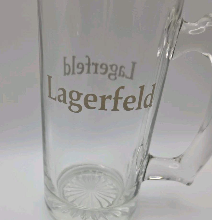 Lagerfeld Beer Stein Mug 5.5" Tall