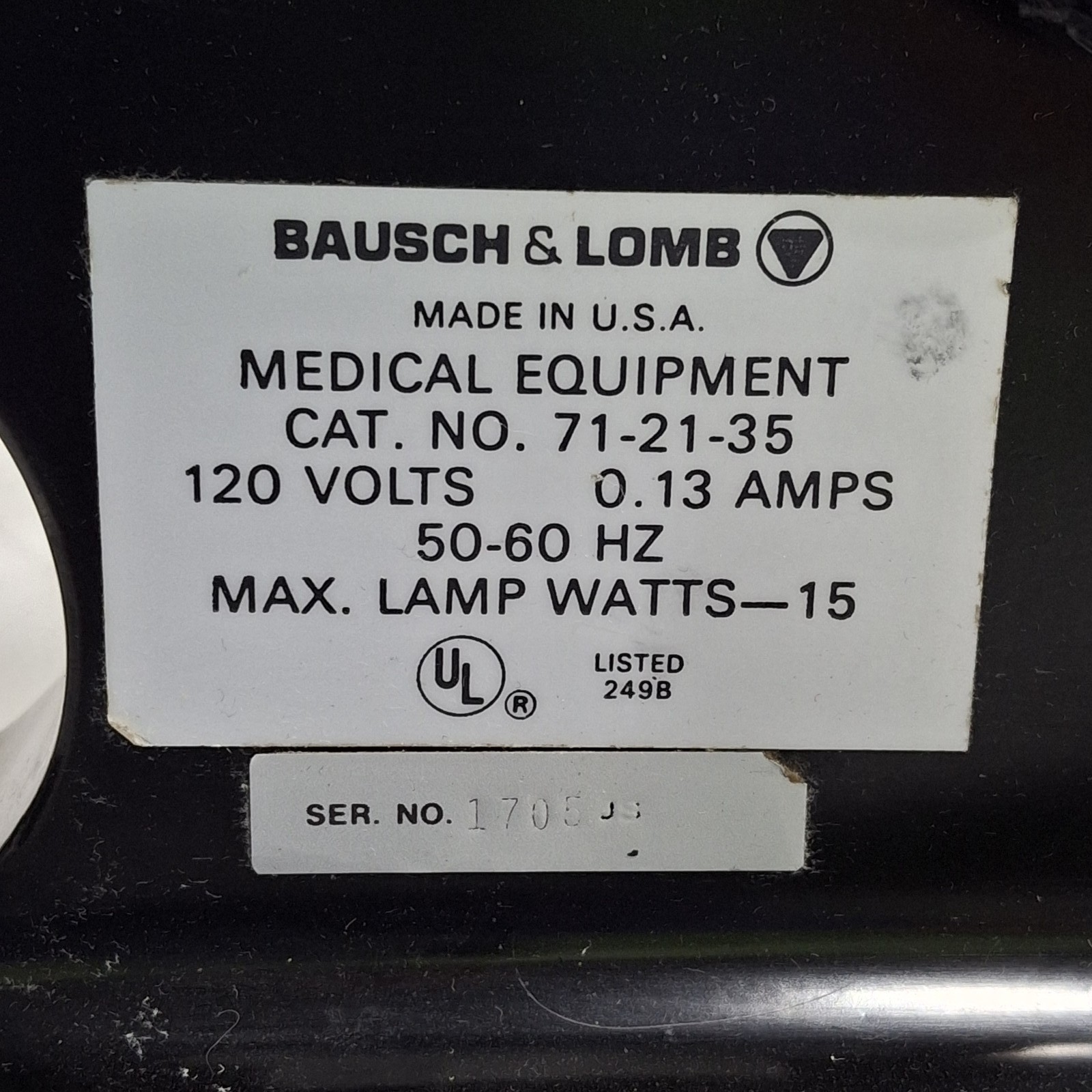 Bausch and Lomb 71-21-35 Keratometer