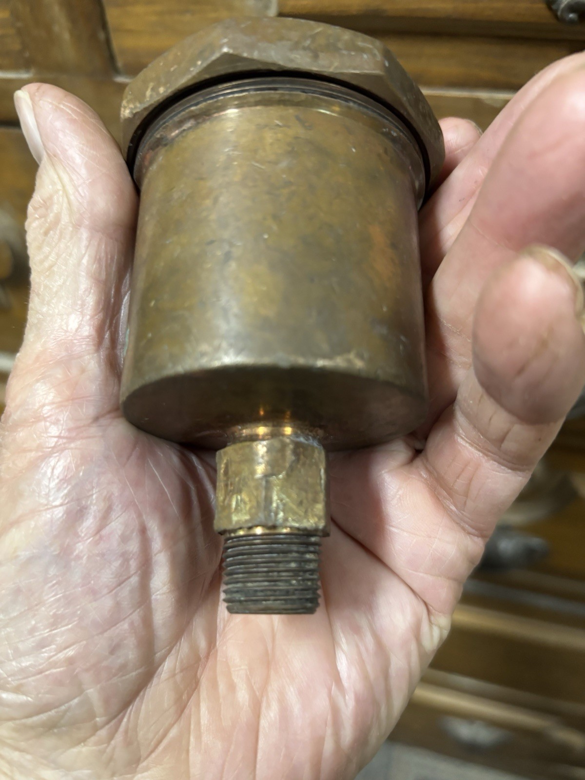 Antique PENBERTHY INJECTOR CO BRASS OILER LUBRICATOR gas steam engine Nice!