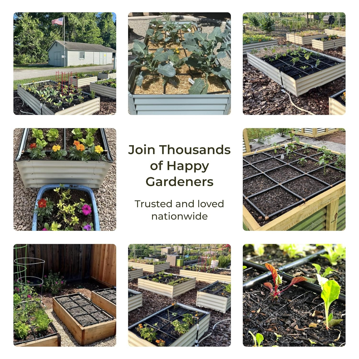 The Garden Grid | Pre-Assembled Garden Bed Watering System – Waters Every Plant