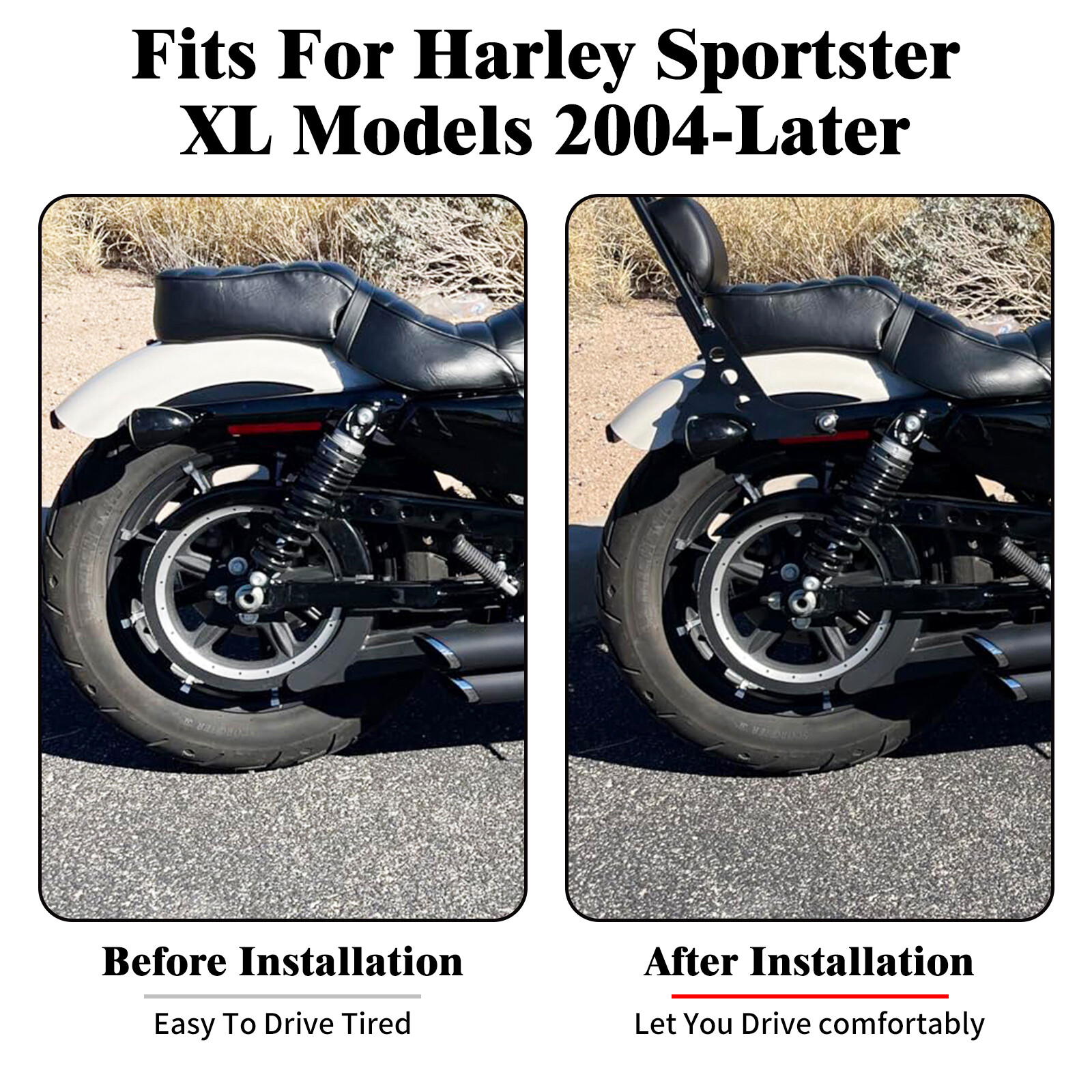 Sissy Bar Mounting Detachable Docking Hardware Kit Fit For Harley Sportster 48