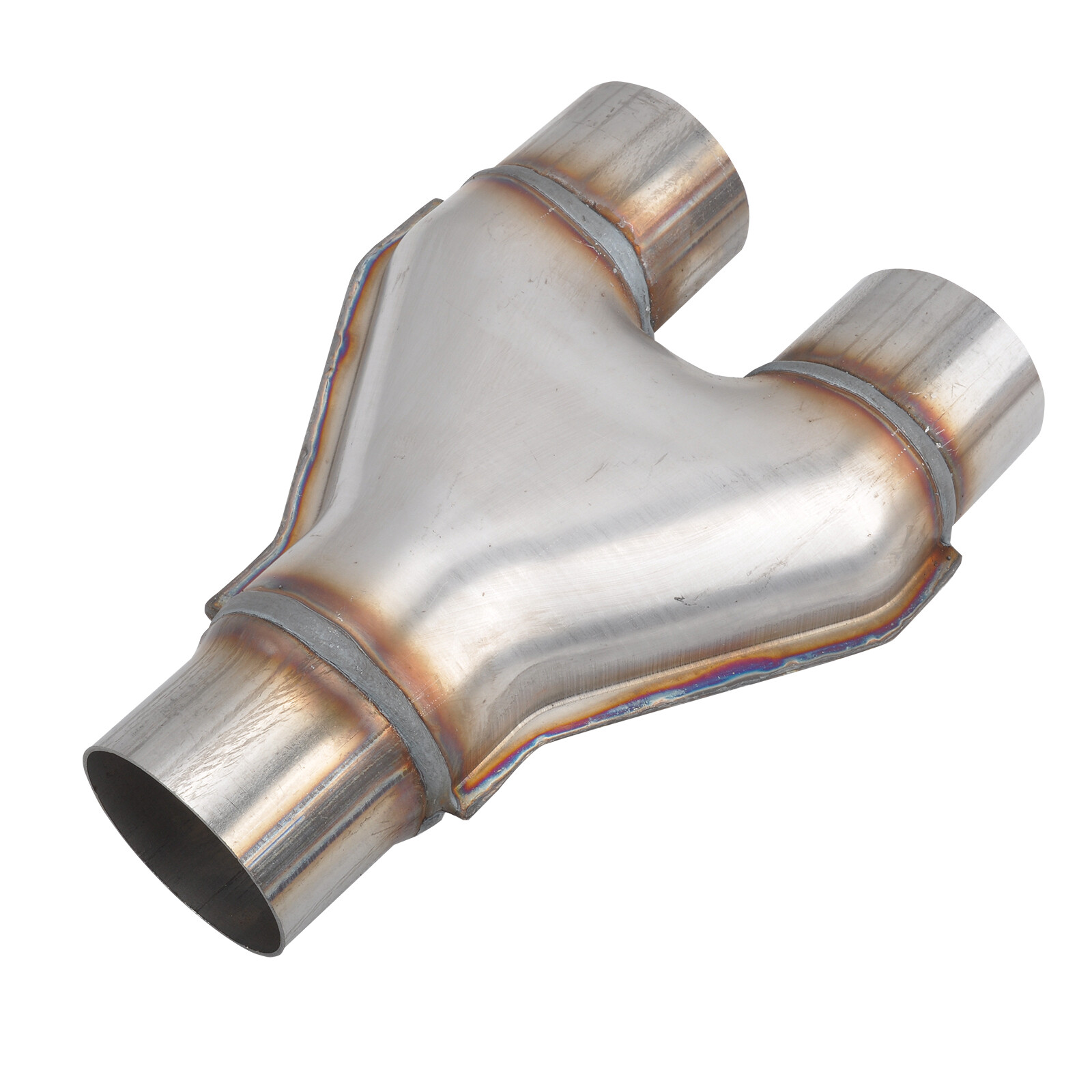 Y-Pipe Exhaust Pipe Adapter Connector 2''/2.25''/2.5''/2.75''/3''ID Single/Dual