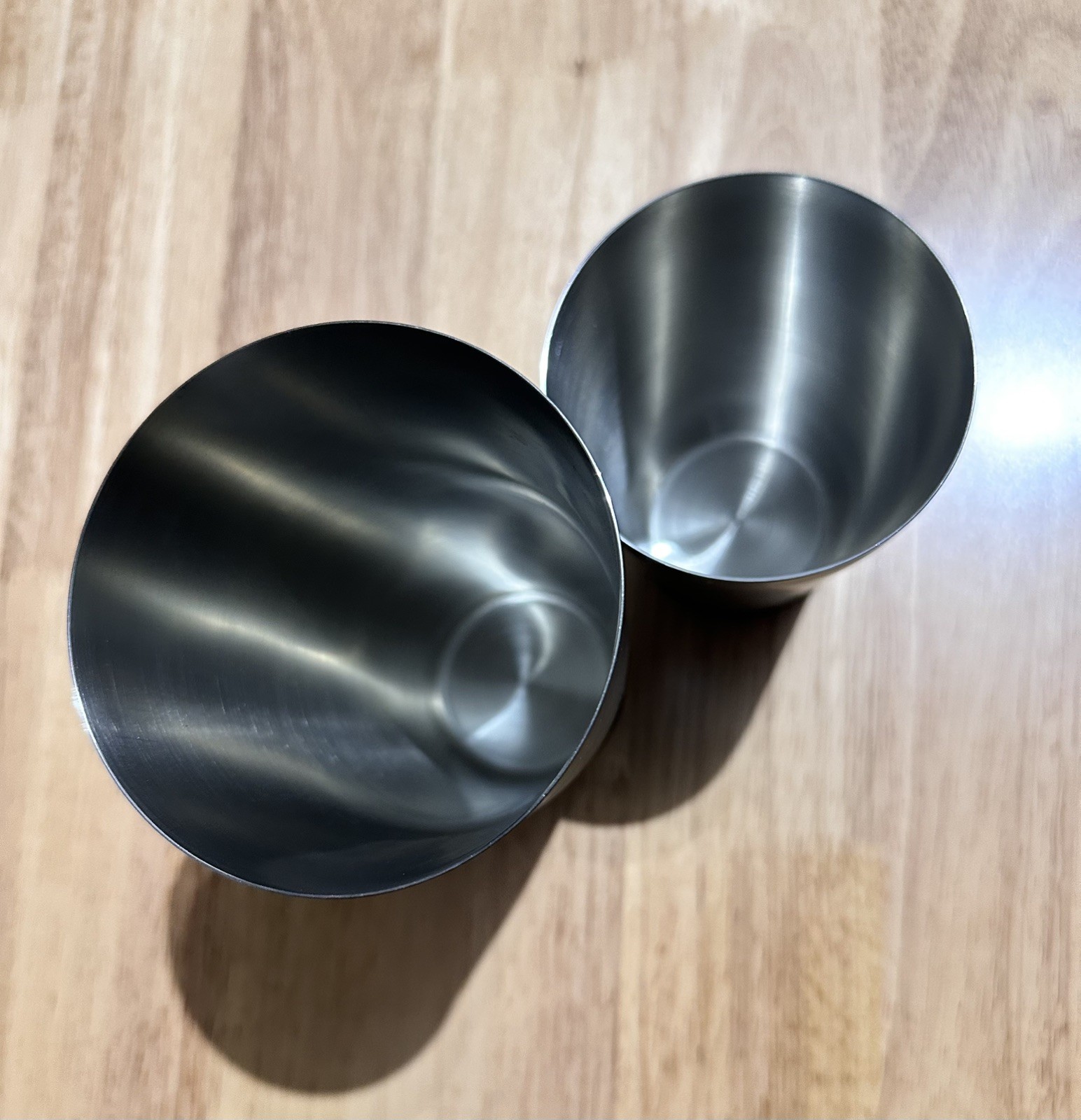 2 Piece Bar Weighted Shaker Matte Black 18oz./28oz.