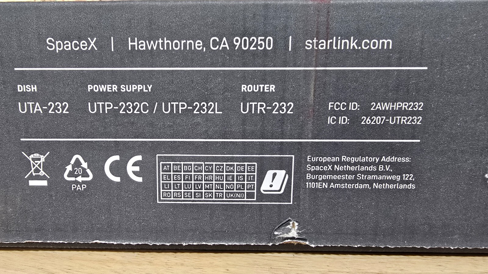 STARLINK GEN 3 Standard Kit SEALED High-Speed Satellite Internet Router UTA-232